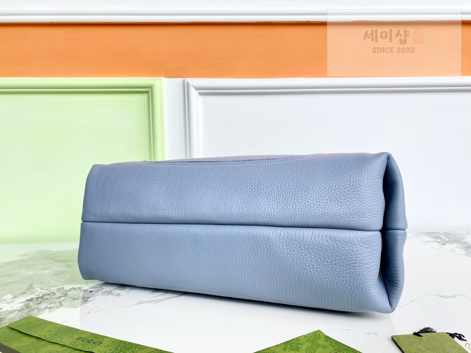 Gucci 구찌 소프트비트 맥시 숄더백 라이트 블루 Bag 6번 이미지