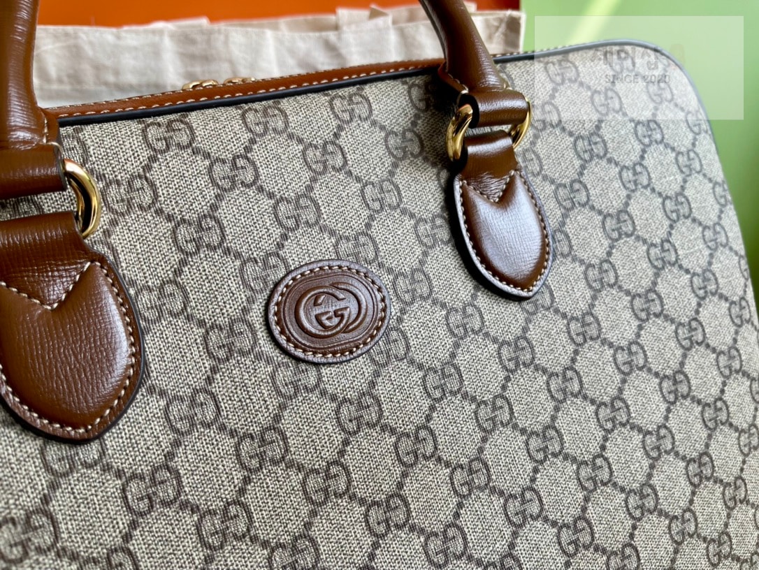 Gucci 구찌 인터로킹 G 미디움 브리프케이스 베이지 캔버스 Bag 5번 이미지