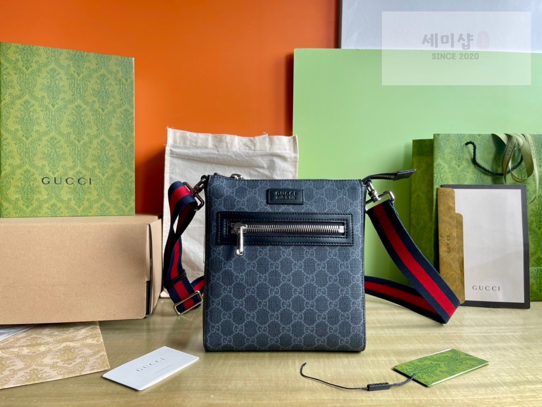 Gucci 구찌 GG 블랙 스몰 메신저백 블랙 캔버스 Bag 1번 이미지