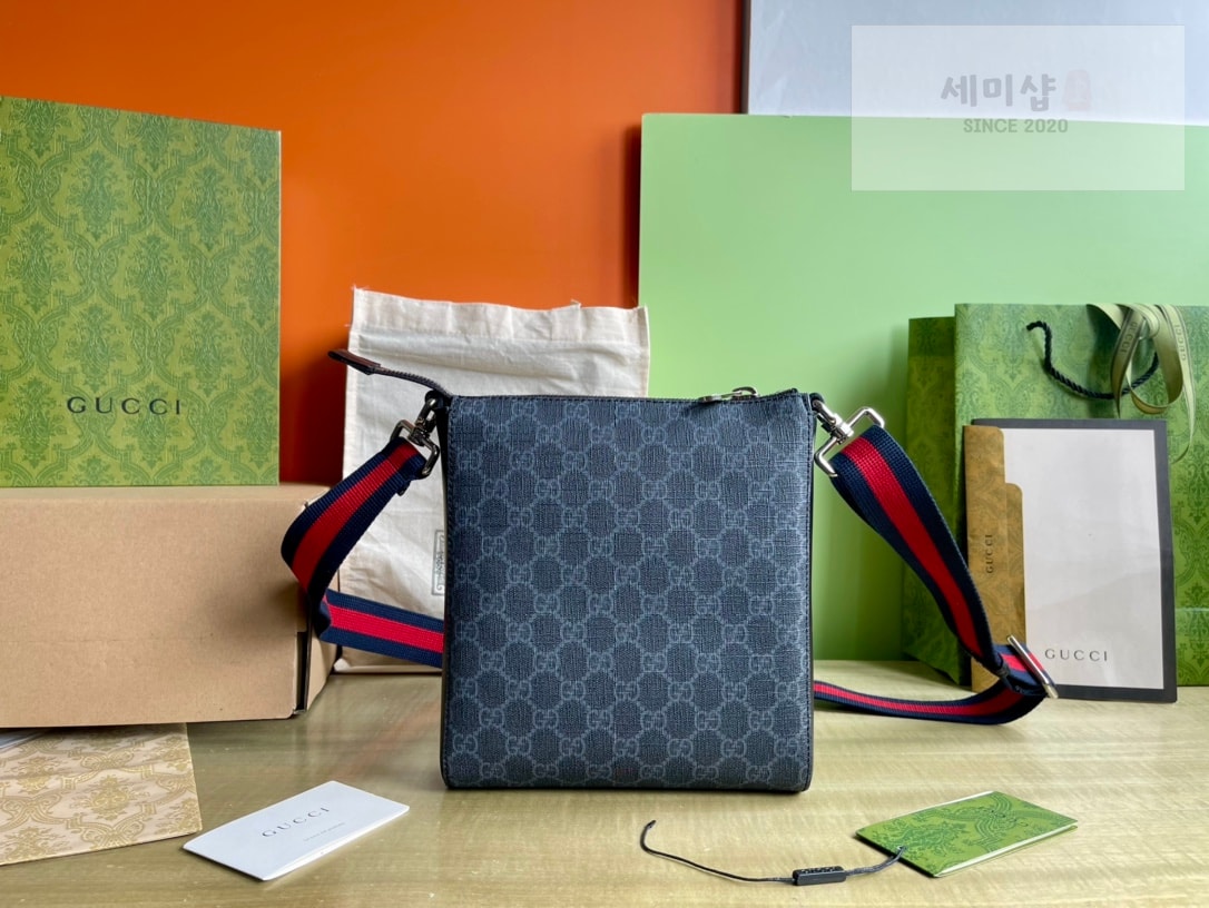 Gucci 구찌 GG 블랙 스몰 메신저백 블랙 캔버스 Bag 2번 이미지