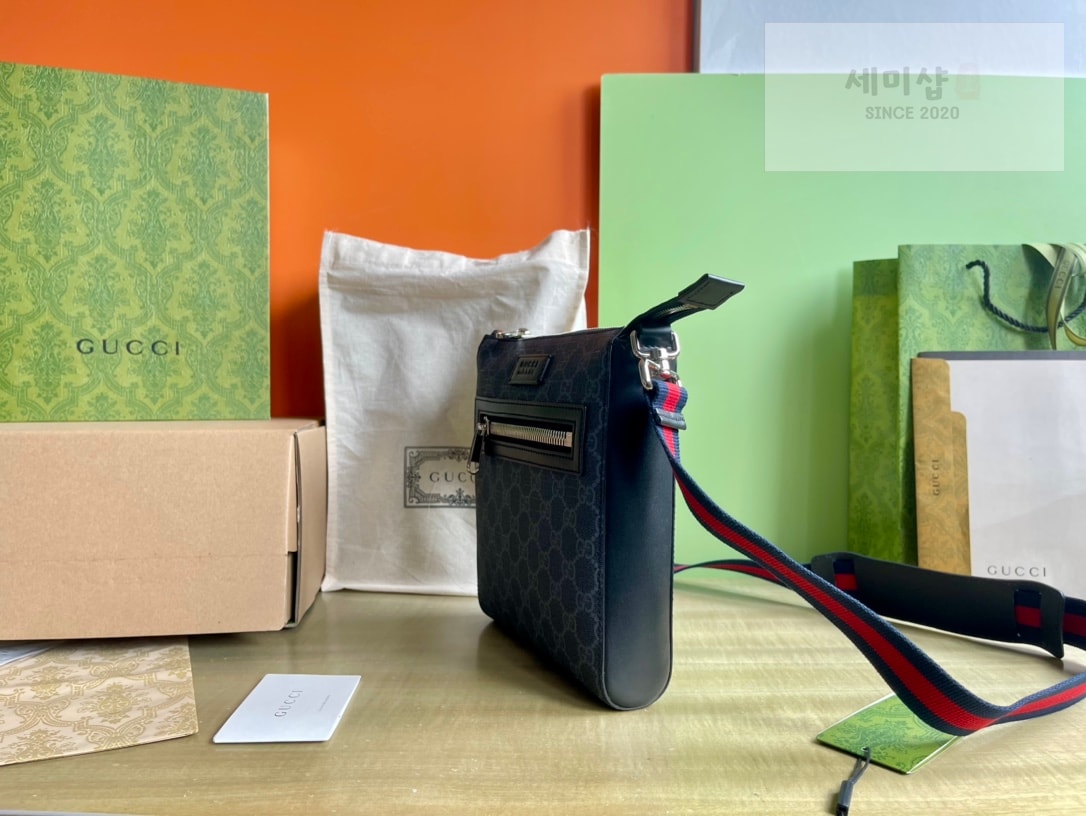Gucci 구찌 GG 블랙 스몰 메신저백 블랙 캔버스 Bag 3번 이미지