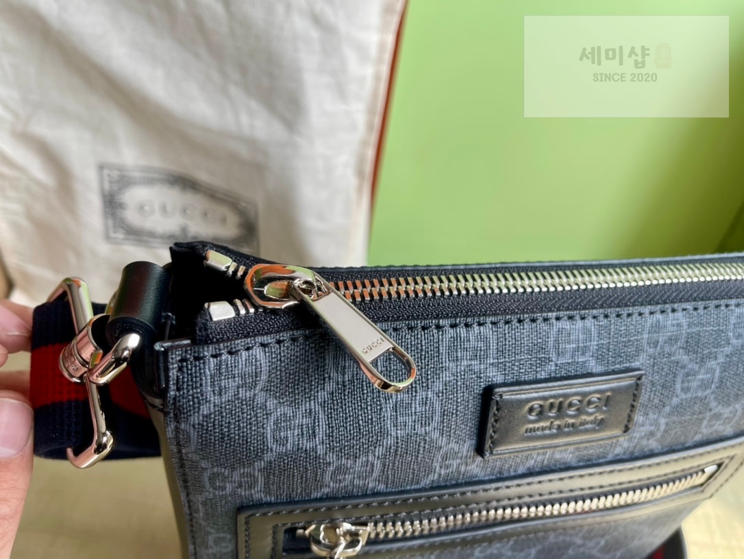 Gucci 구찌 GG 블랙 스몰 메신저백 블랙 캔버스 Bag 5번 이미지