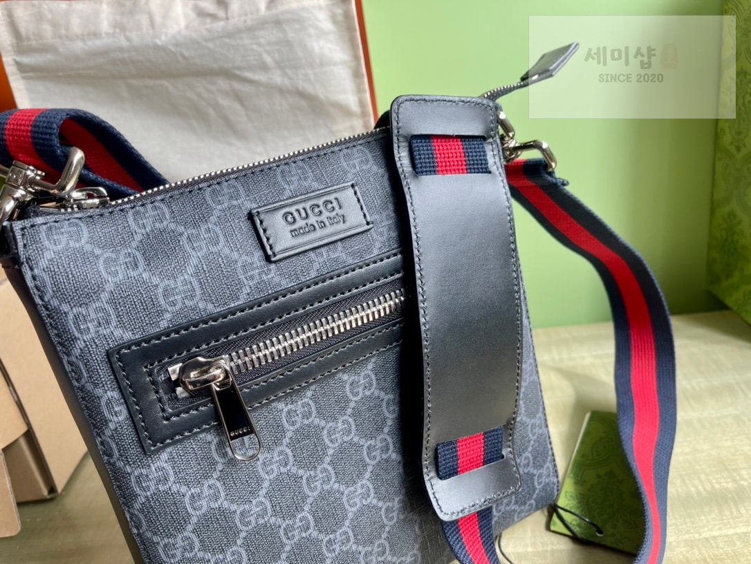 Gucci 구찌 GG 블랙 스몰 메신저백 블랙 캔버스 Bag 6번 이미지