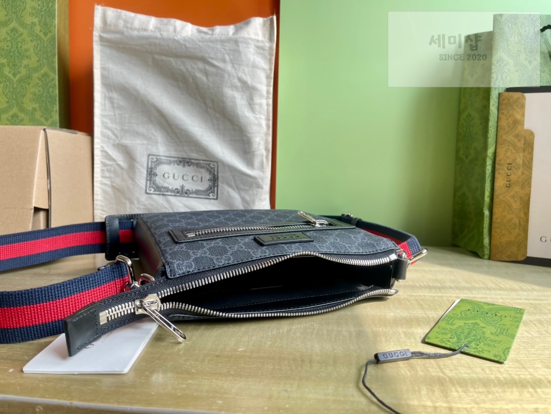Gucci 구찌 GG 블랙 스몰 메신저백 블랙 캔버스 Bag 7번 이미지