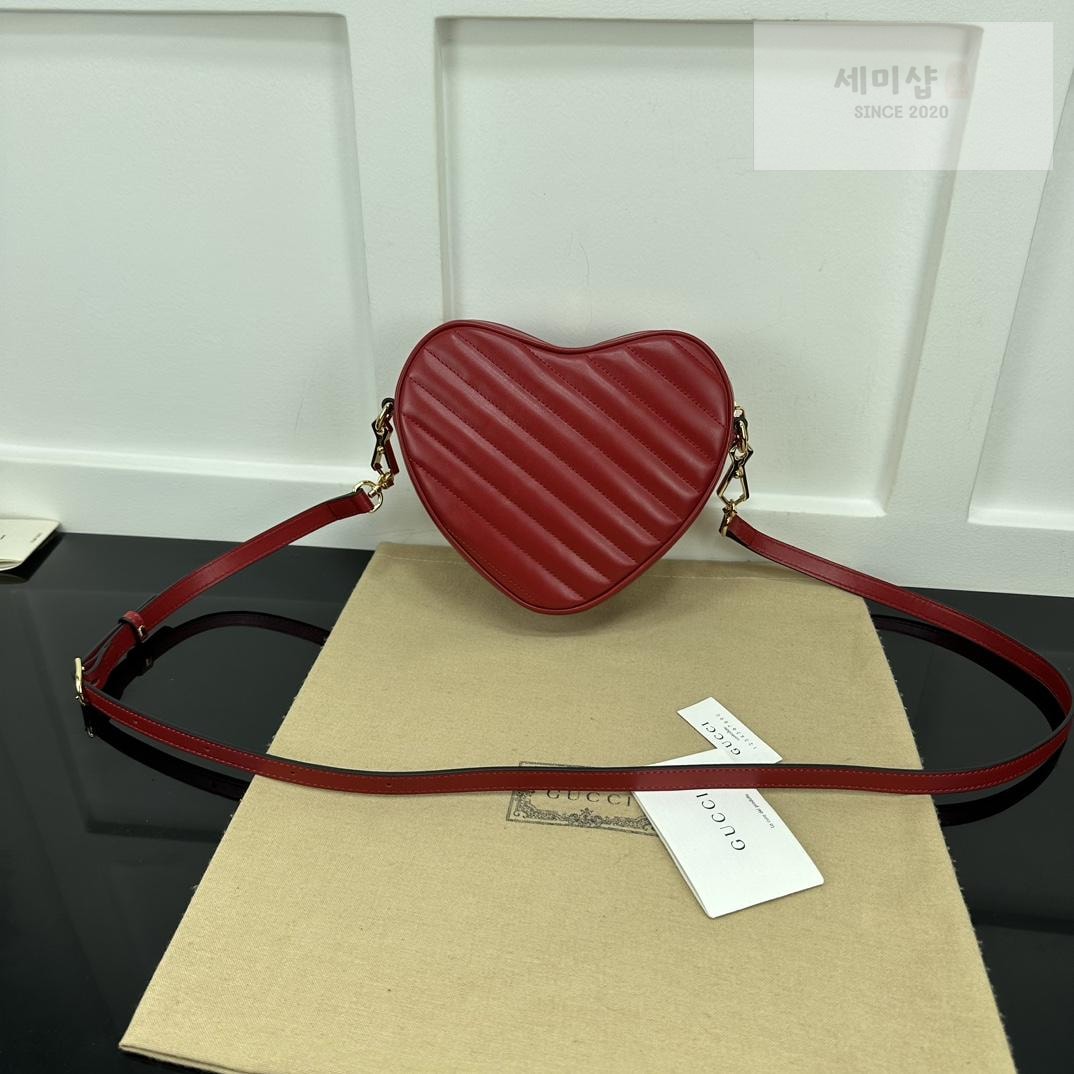 Gucci Gucci Interlocking GG Mini Heart Shoulder Bag 6번 이미지