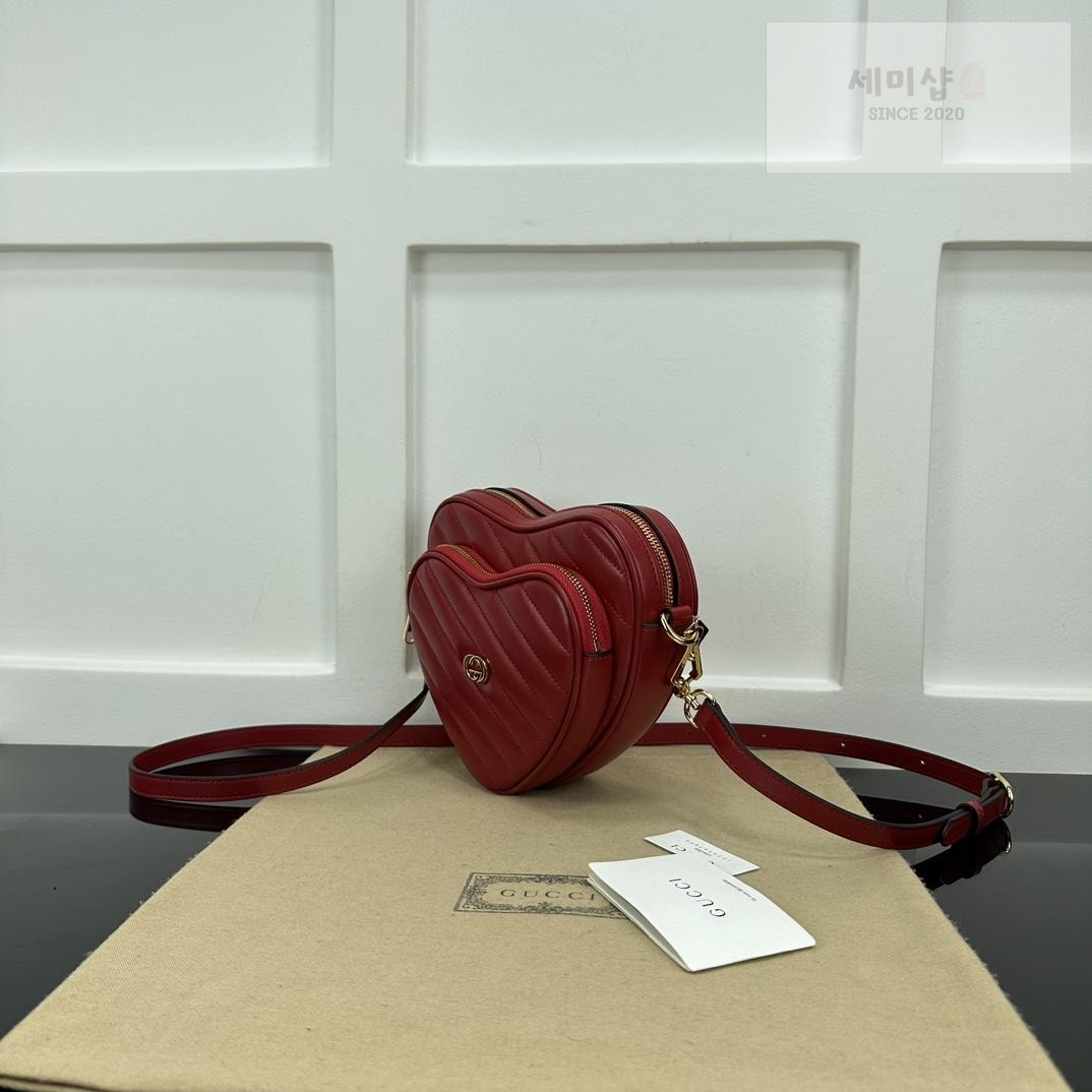 Gucci Gucci Interlocking GG Mini Heart Shoulder Bag 7번 이미지