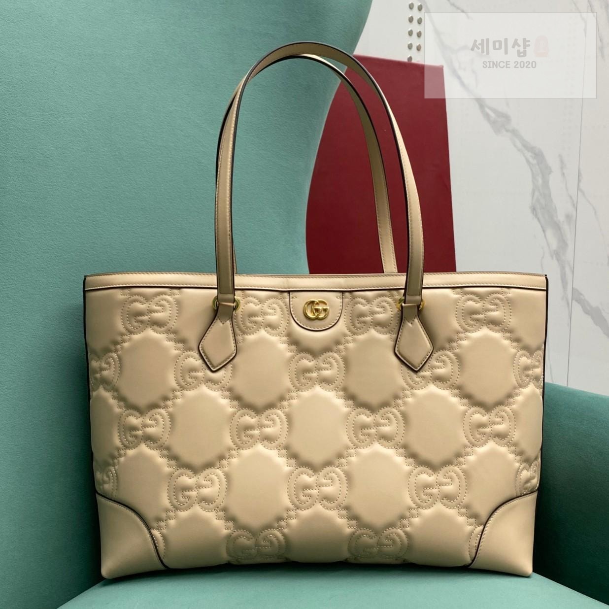 Gucci Gucci Matelasse Leather Tote Bag 9번 이미지
