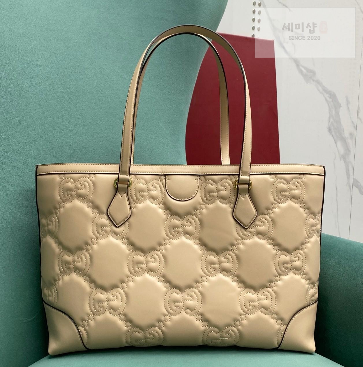 Gucci Gucci Matelasse Leather Tote Bag 10번 이미지