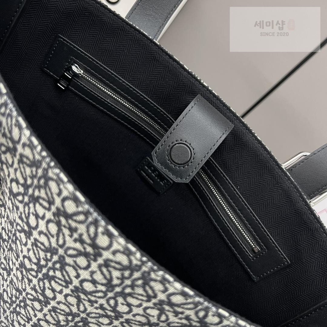 Loewe Loewe Anagram Embellished Cotton Blend Tote Bag 7번 이미지