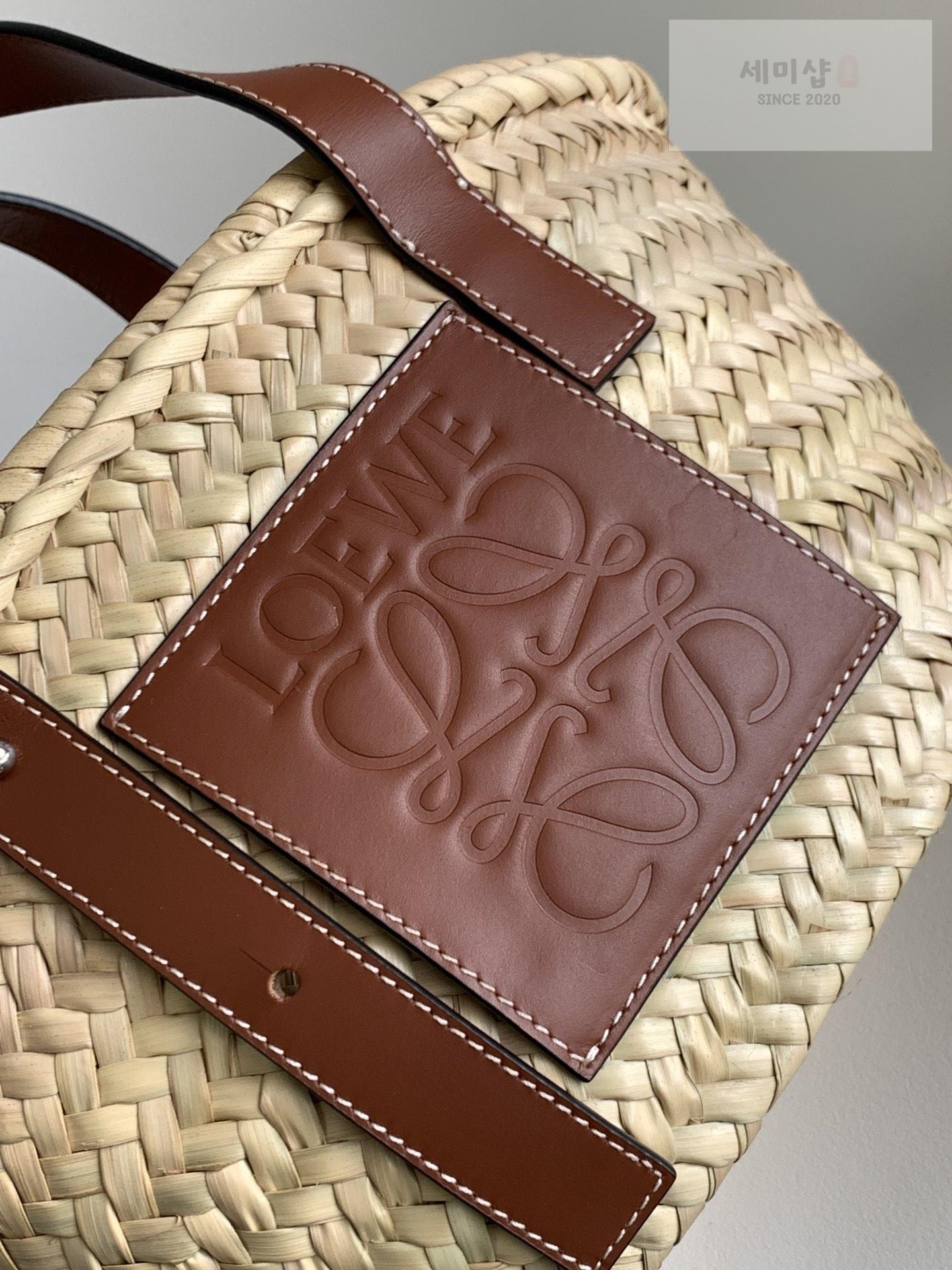 Loewe Loewe Anagram Logo Raffia Basket Bag 2번 이미지