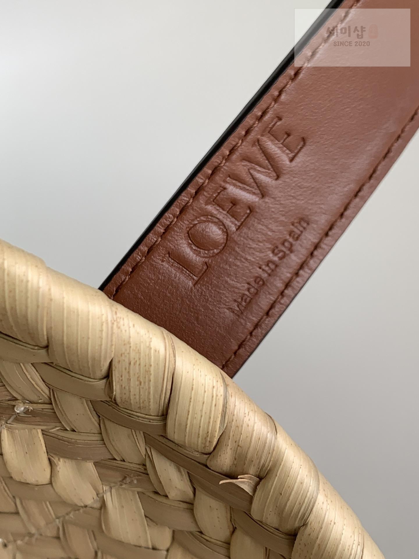 Loewe Loewe Anagram Logo Raffia Basket Bag 4번 이미지