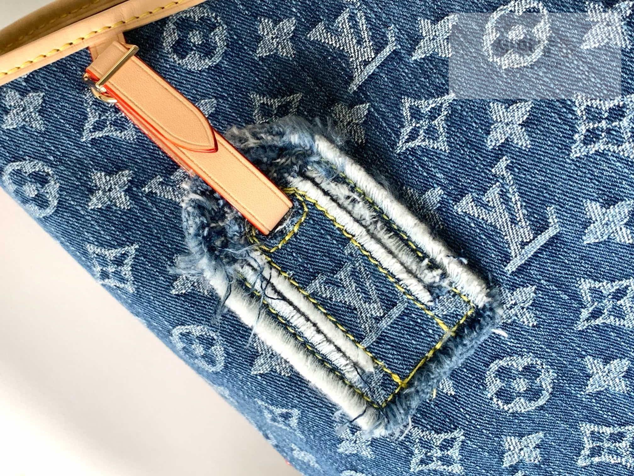 Louis Vuitton Louis Vuitton Carry All Monogram Denim Bag 4번 이미지
