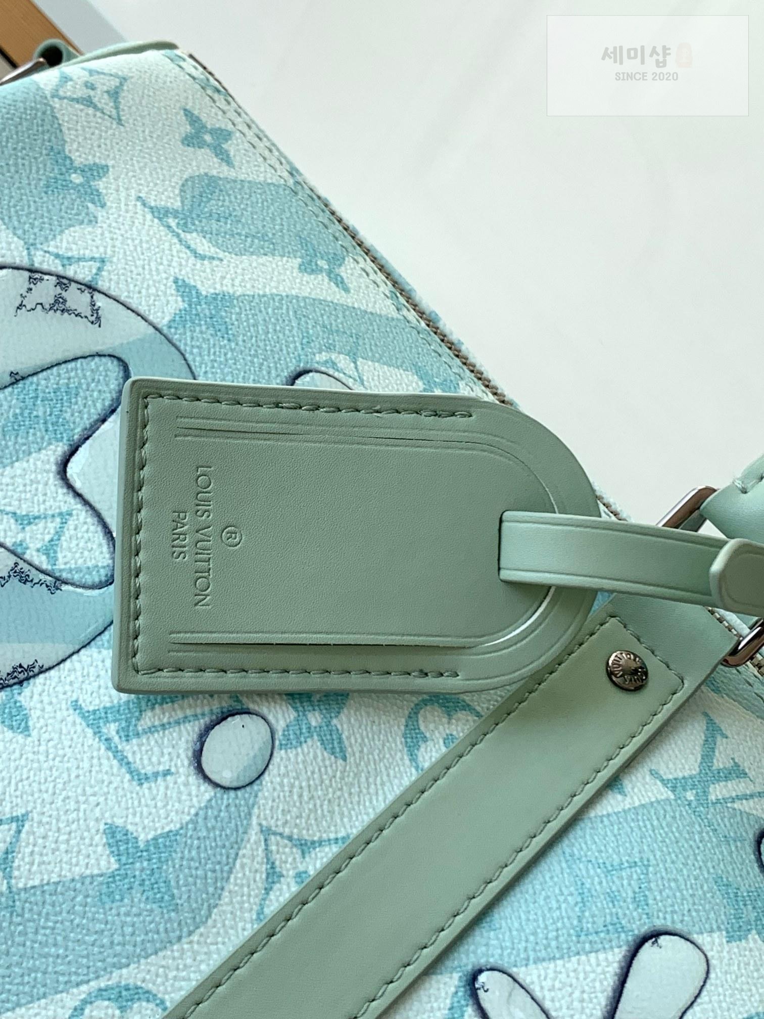 Louis Vuitton Louis Vuitton Keepall Bandouliere 50 Aqua Garden Bag 4번 이미지