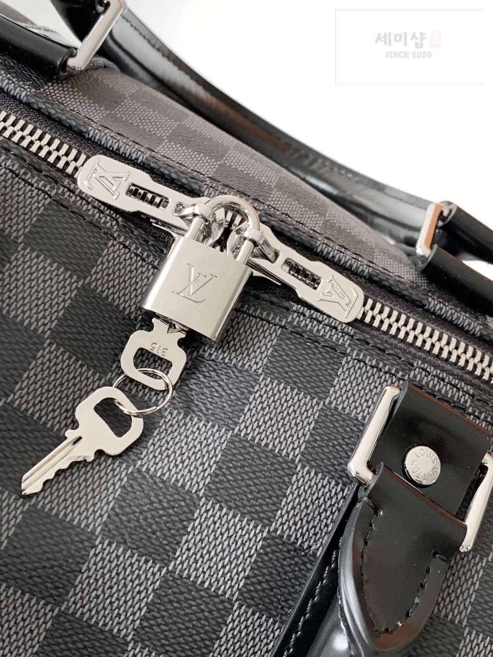 Louis Vuitton Louis Vuitton Keepall Bandouliere 50 Damier Graphite Bag 6번 이미지