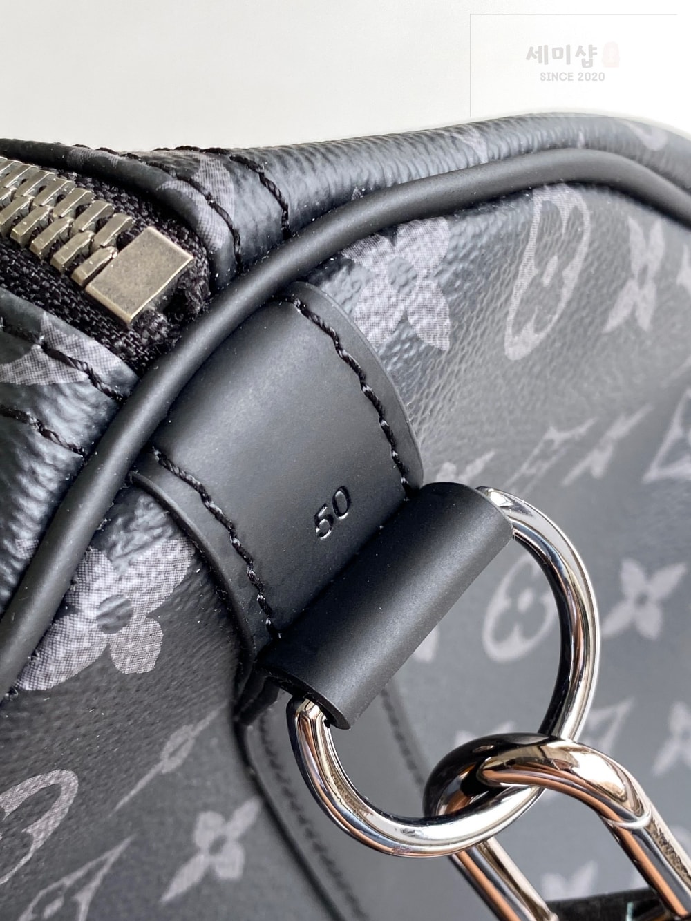 Louis Vuitton Louis Vuitton Keepall Bandouliere 50 Monogram Eclipse Bag 5번 이미지