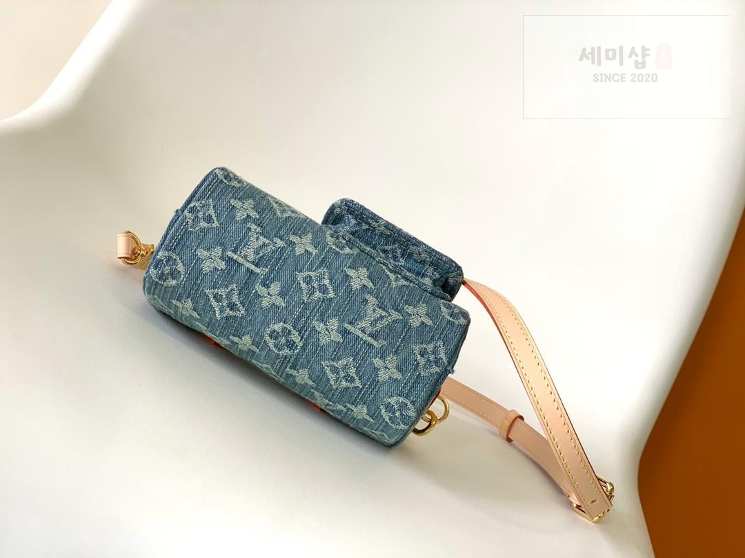 Louis Vuitton Louis Vuitton Nano Speedy Monogram Denim Bag 8번 이미지