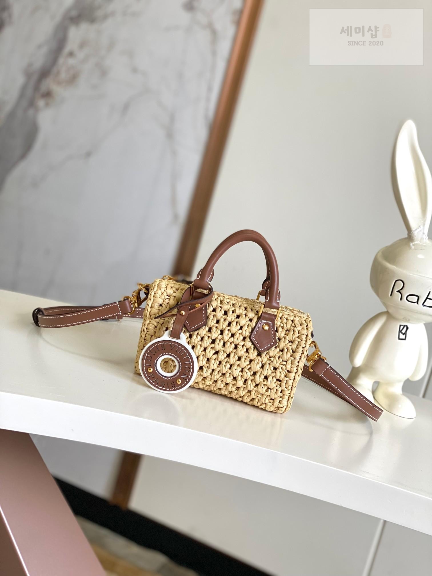 Louis Vuitton Louis Vuitton Nano Speedy Raffia Bag 8번 이미지