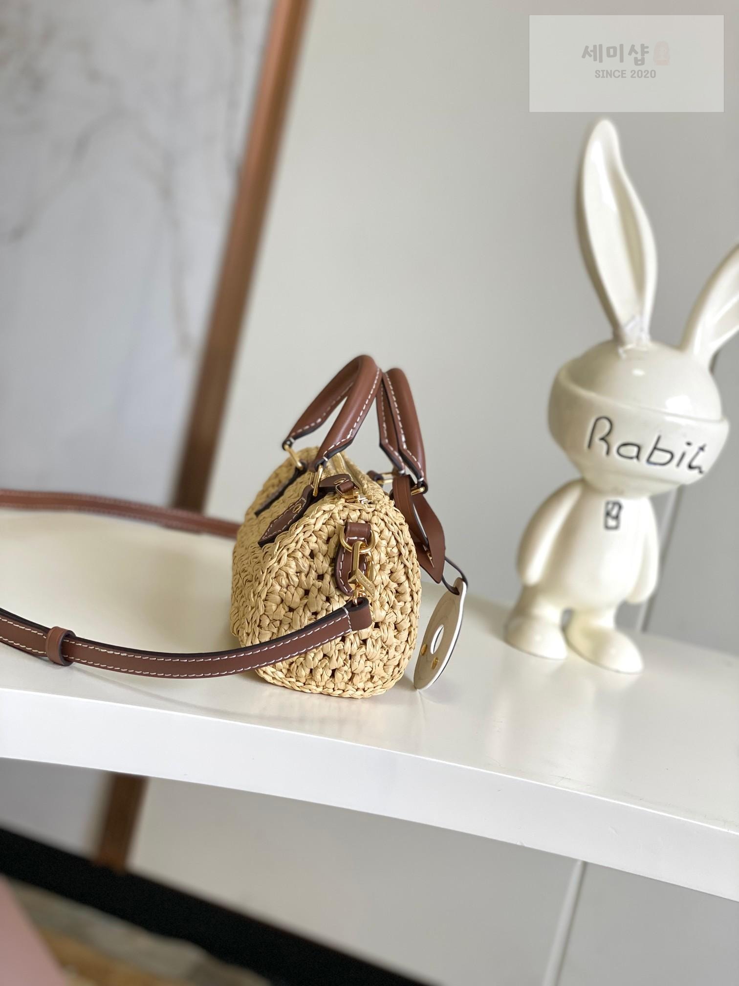 Louis Vuitton Louis Vuitton Nano Speedy Raffia Bag 2번 이미지