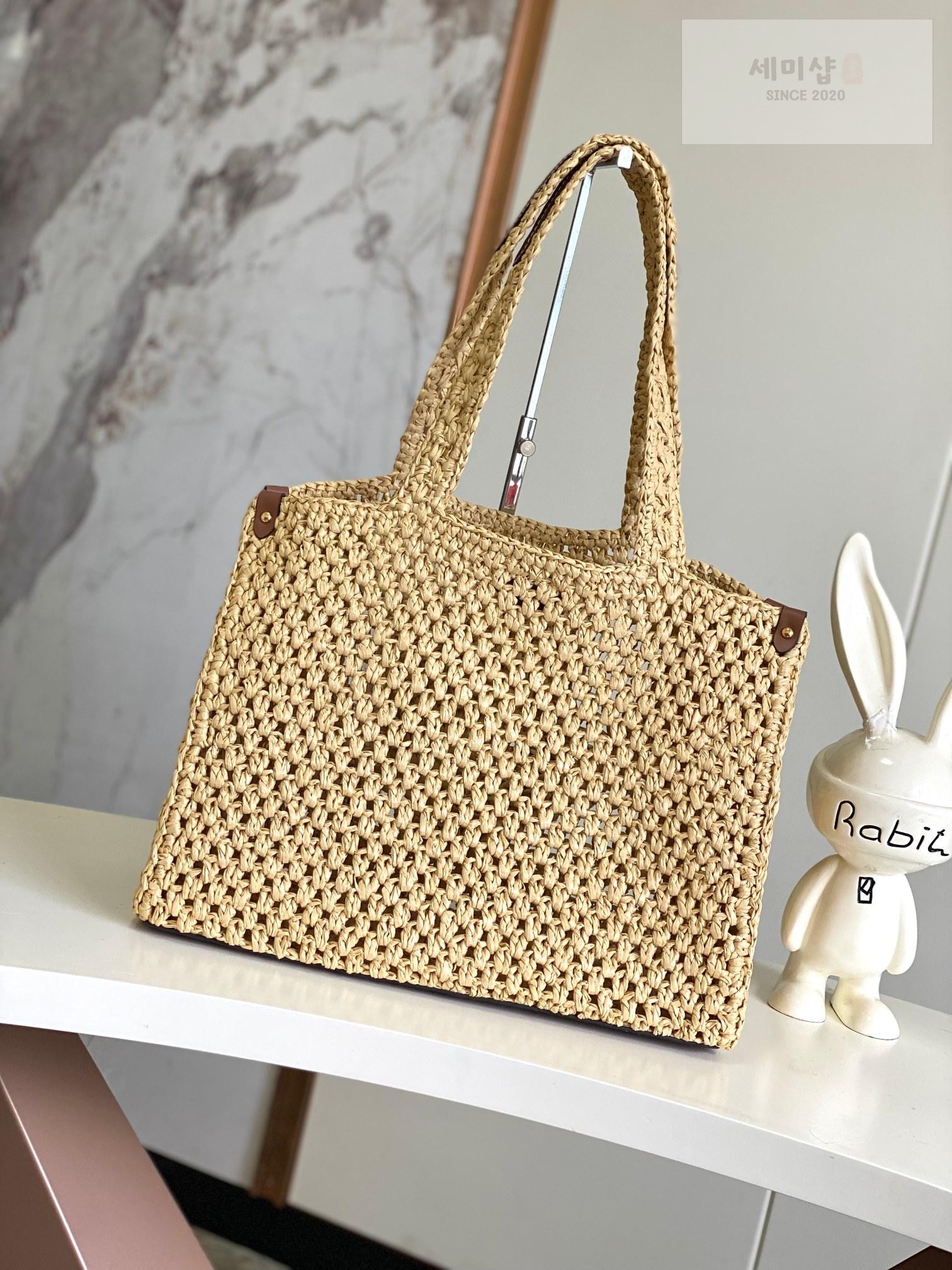 Louis Vuitton Louis Vuitton On The Go Raffia Bag 2번 이미지