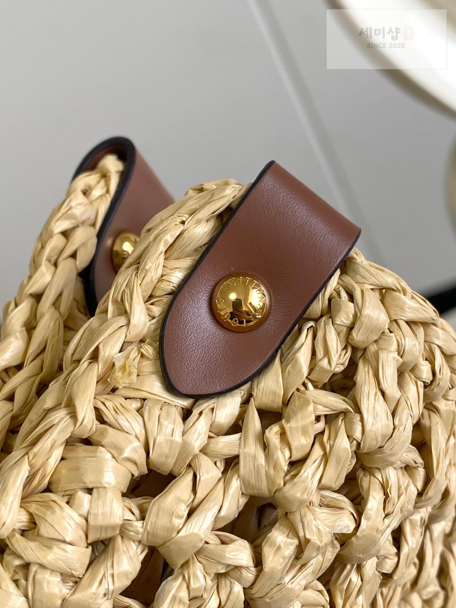 Louis Vuitton Louis Vuitton On The Go Raffia Bag 8번 이미지