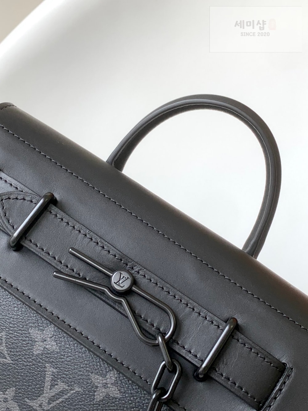 Louis Vuitton Louis Vuitton Steamer PM Monogram Eclipse Canvas Bag 4번 이미지