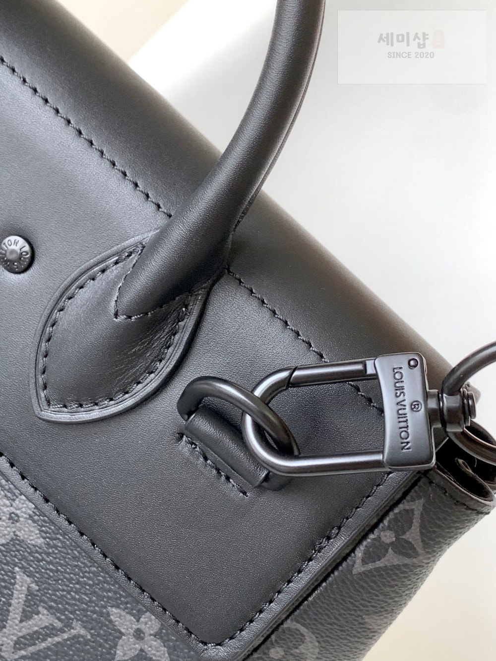 Louis Vuitton Louis Vuitton Steamer PM Monogram Eclipse Canvas Bag 6번 이미지