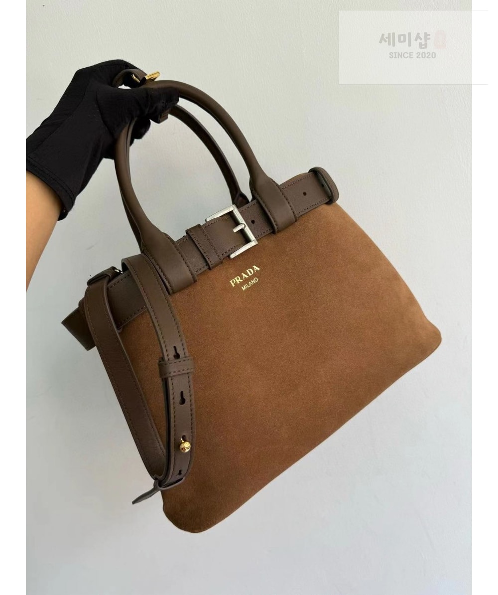 P R A D A 프라다 스웨이드 버클 백 1BA434 Bag 2번 이미지