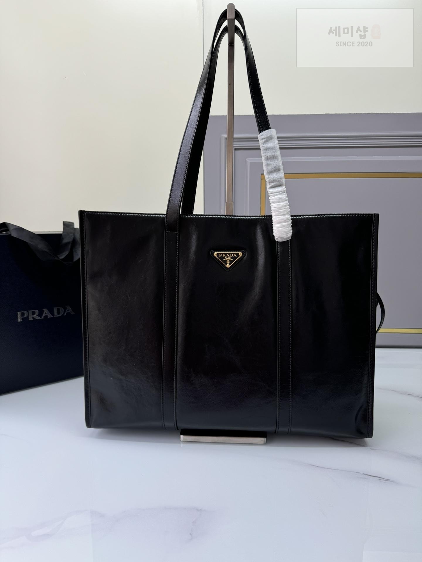 P R A D A Prada Antique Nappa Leather Tote Bag 23번 이미지