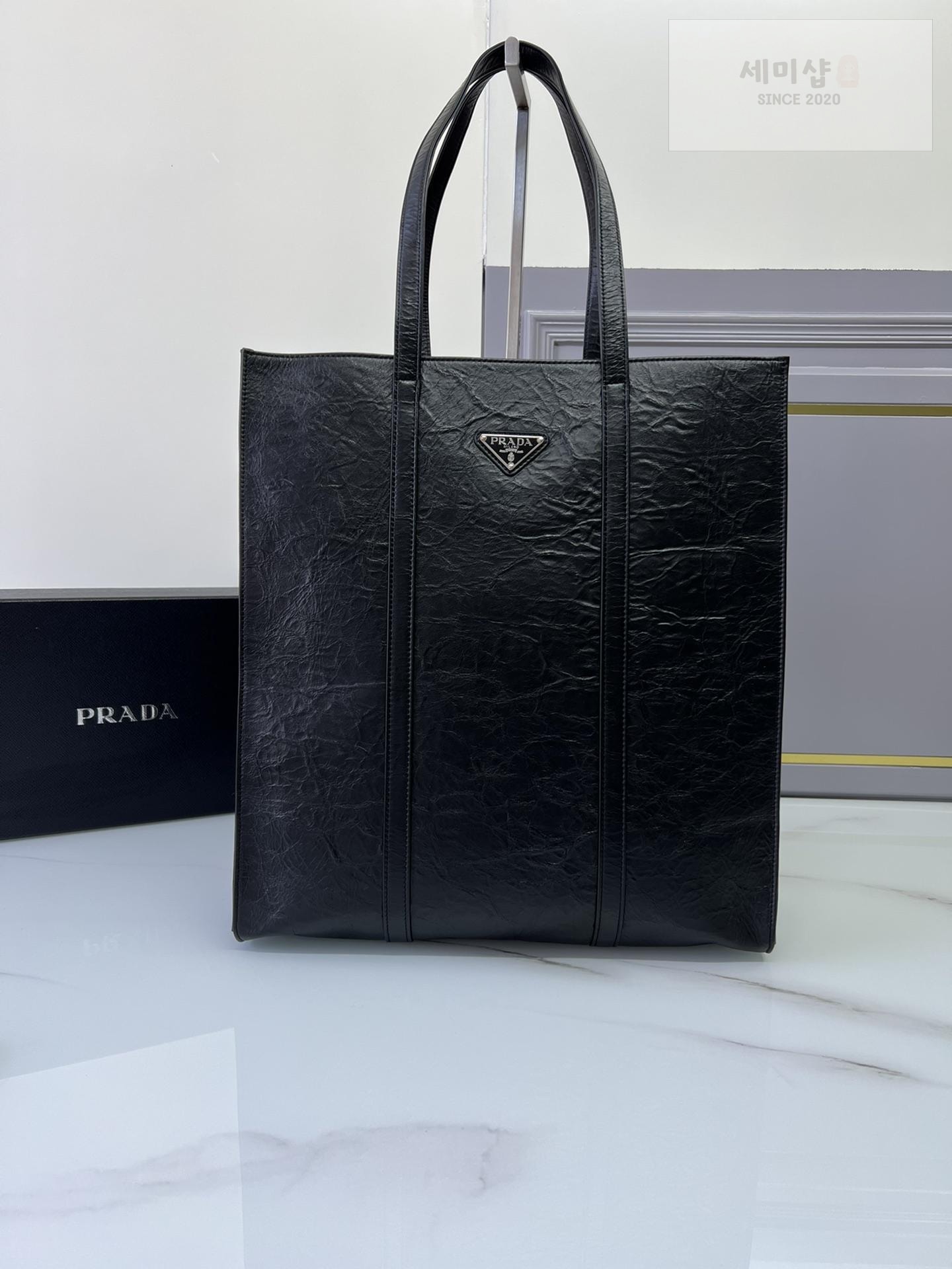 P R A D A Prada Antique Nappa Leather Tote Bag 16번 이미지