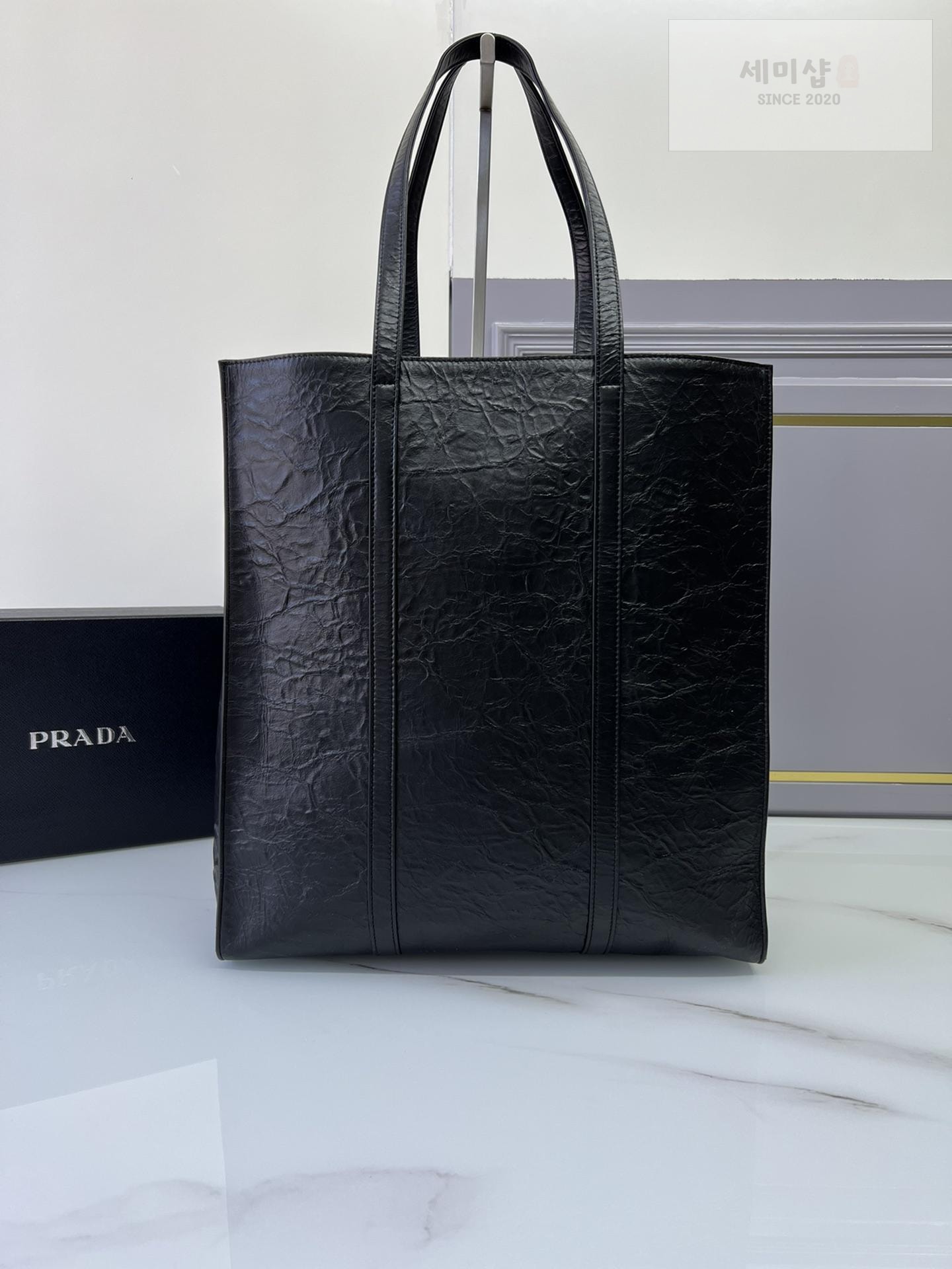P R A D A Prada Antique Nappa Leather Tote Bag 17번 이미지