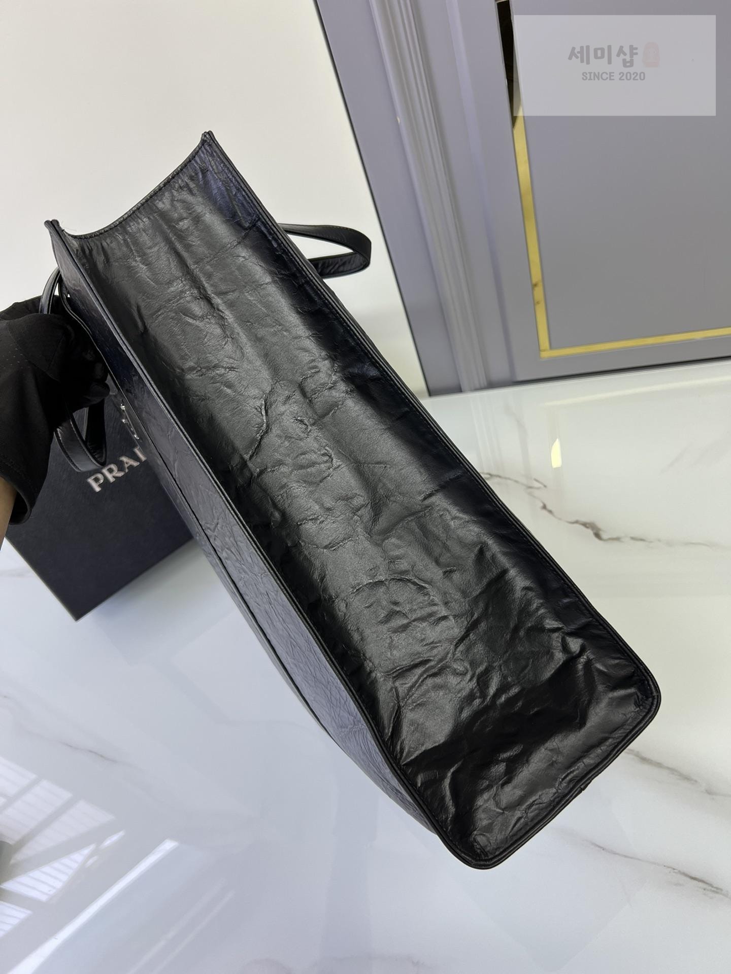 P R A D A Prada Antique Nappa Leather Tote Bag 22번 이미지