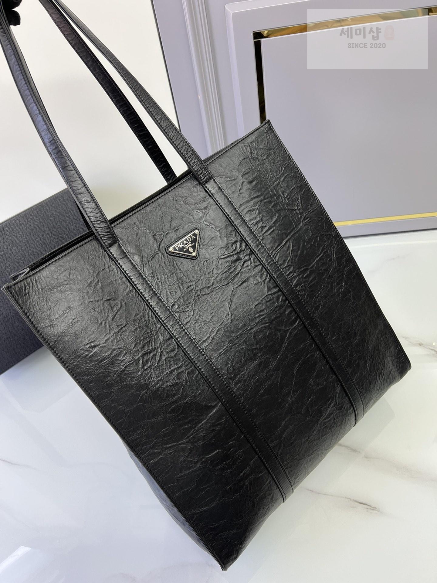 P R A D A Prada Antique Nappa Leather Tote Bag 24번 이미지