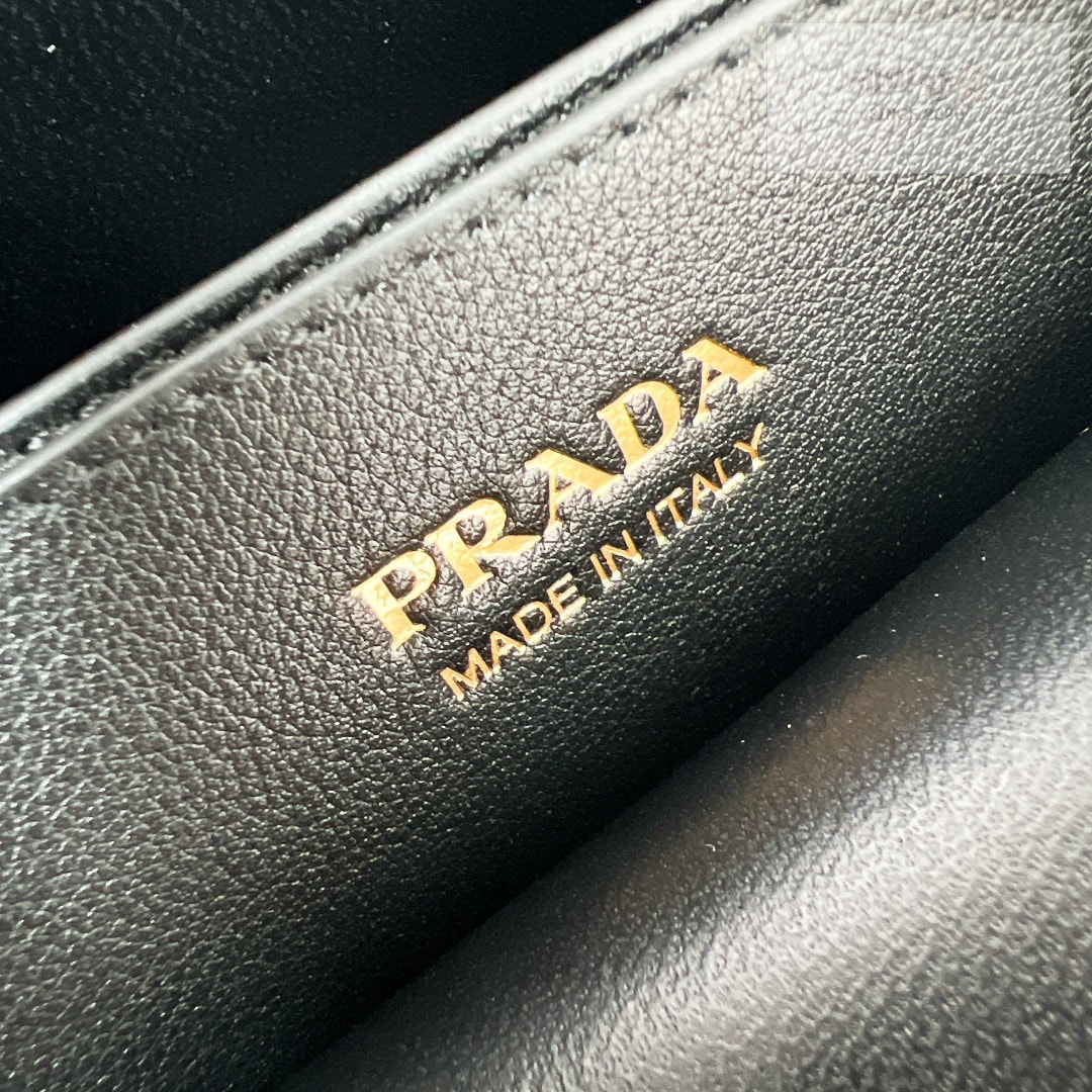 P R A D A Prada Buckle Leather Belt Handbag Bag 8번 이미지