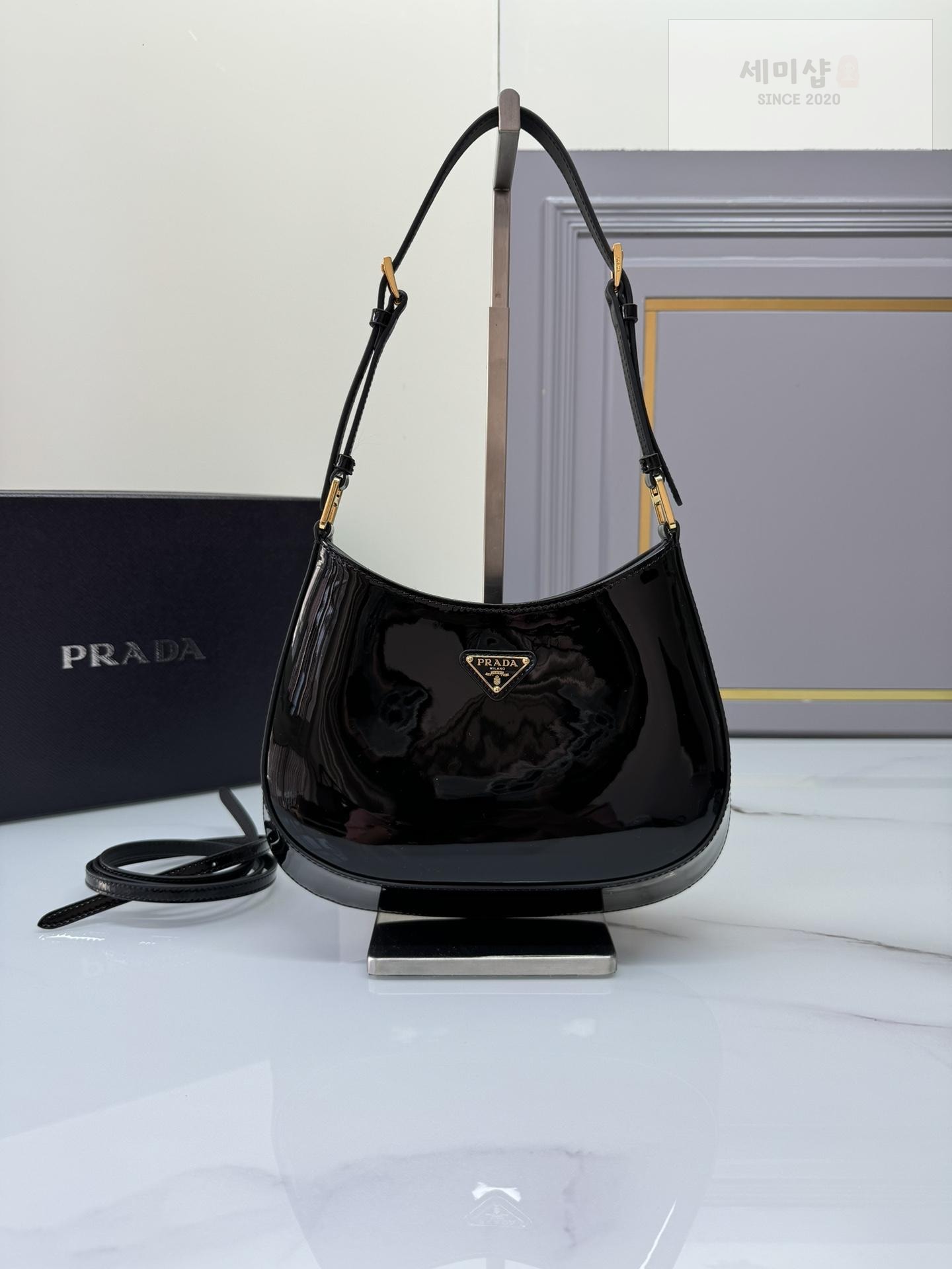 P R A D A Prada Cleo Patent Shoulder Bag 12번 이미지