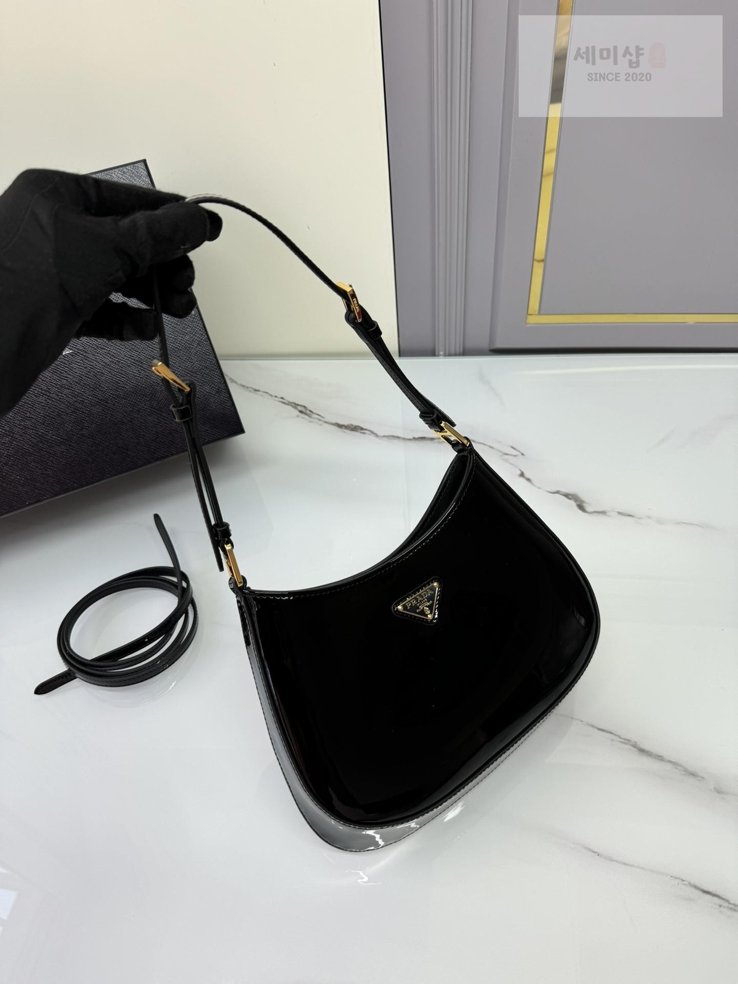 P R A D A Prada Cleo Patent Shoulder Bag 4번 이미지