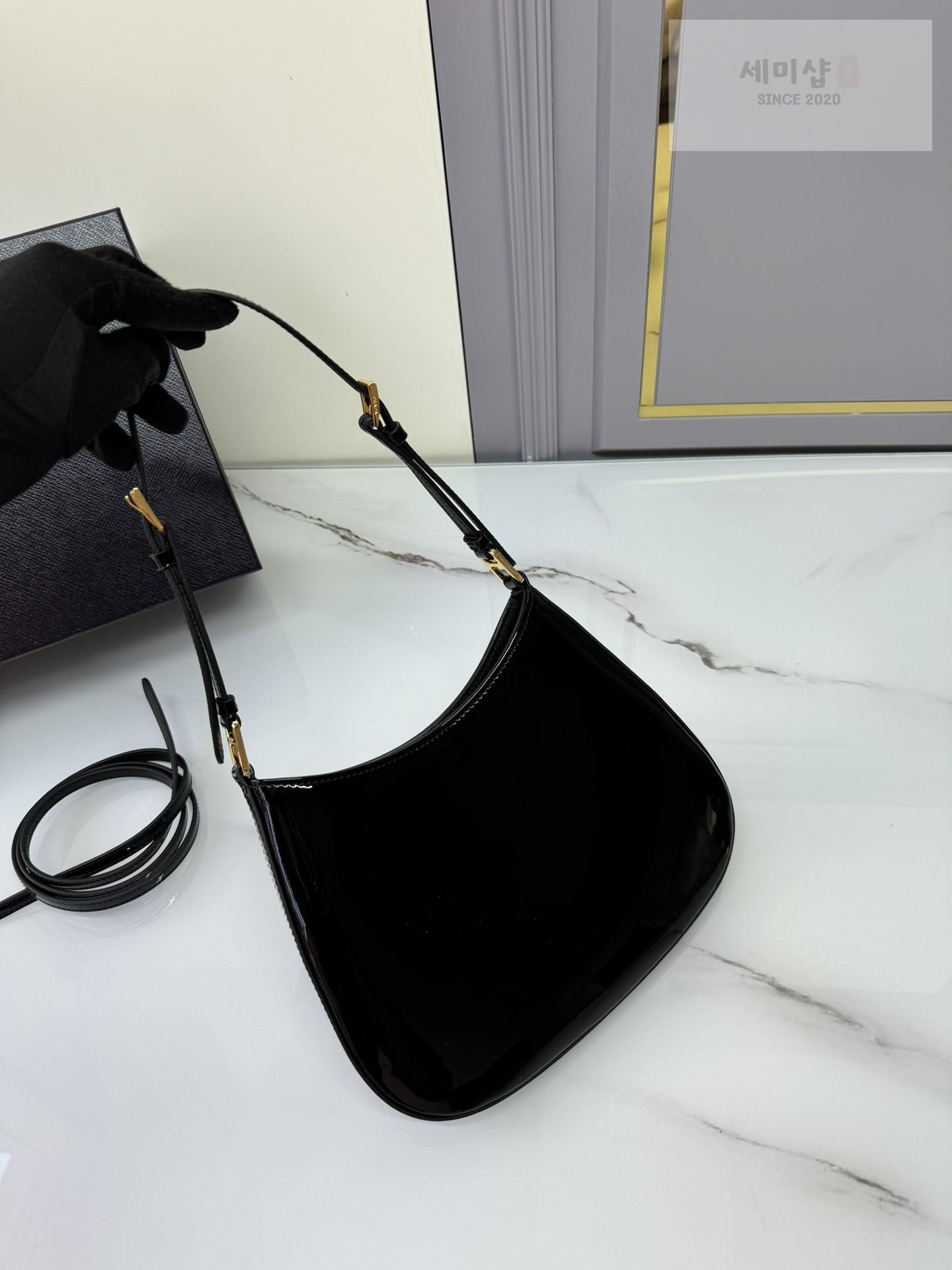 P R A D A Prada Cleo Patent Shoulder Bag 5번 이미지