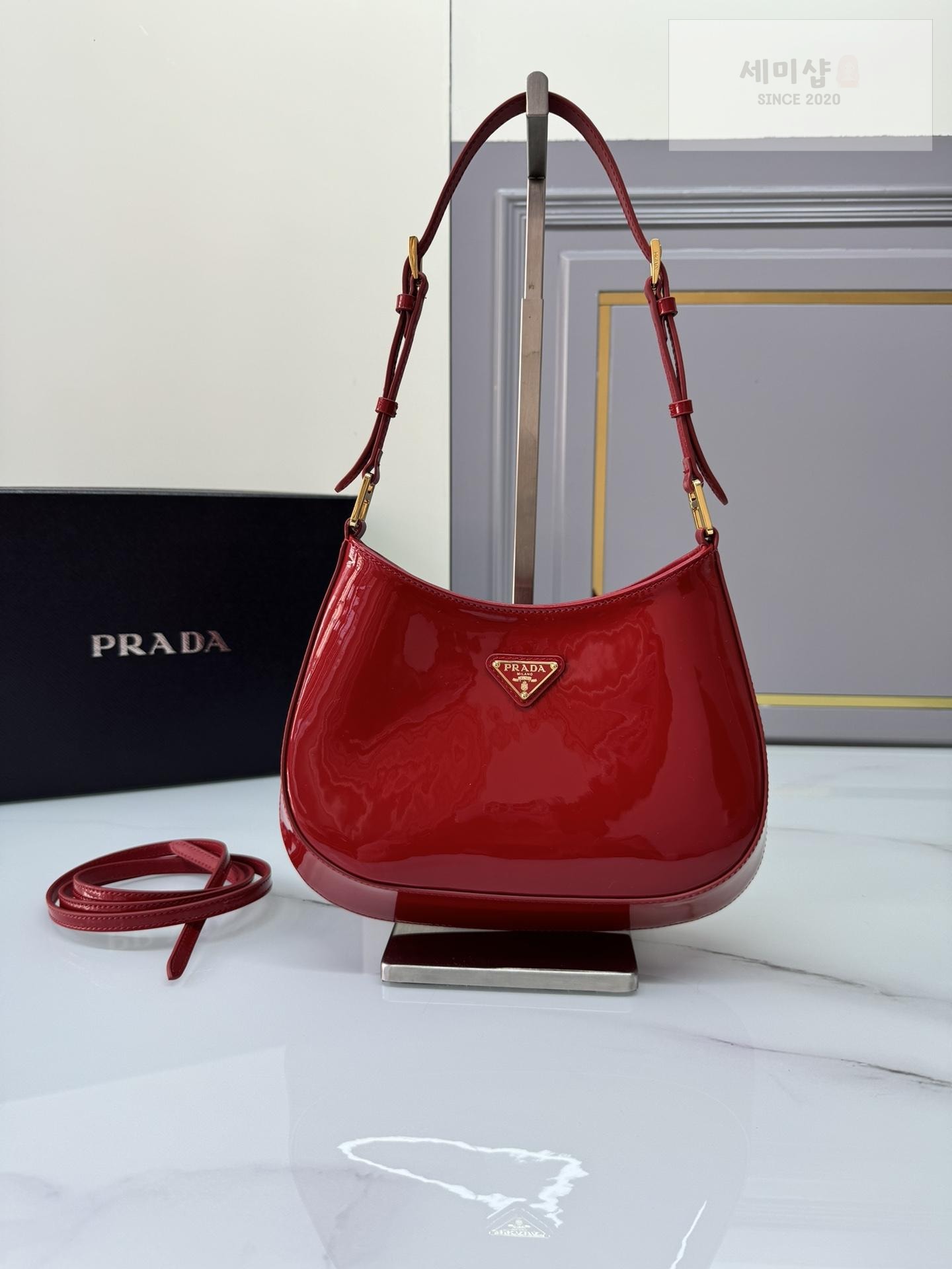 P R A D A Prada Cleo Patent Shoulder Bag 8번 이미지