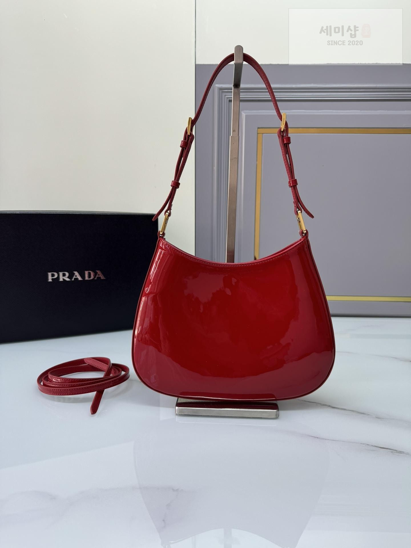 P R A D A Prada Cleo Patent Shoulder Bag 13번 이미지