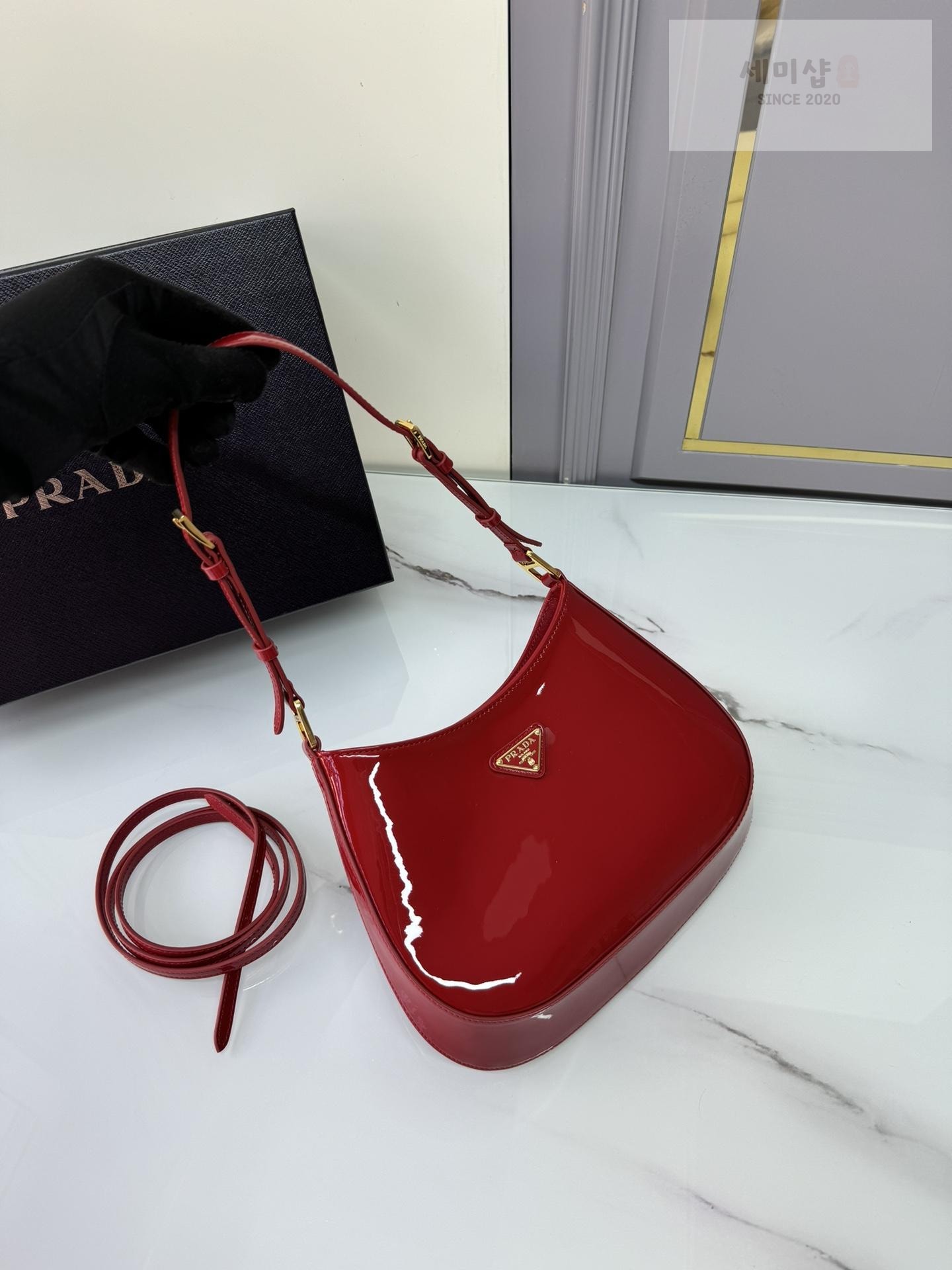 P R A D A Prada Cleo Patent Shoulder Bag 16번 이미지