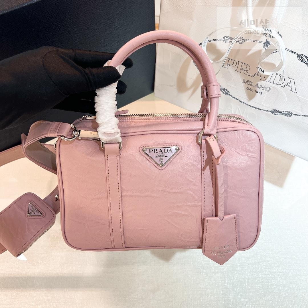 P R A D A Prada Nappa Antique Leather Top Handle Bag 1번 이미지