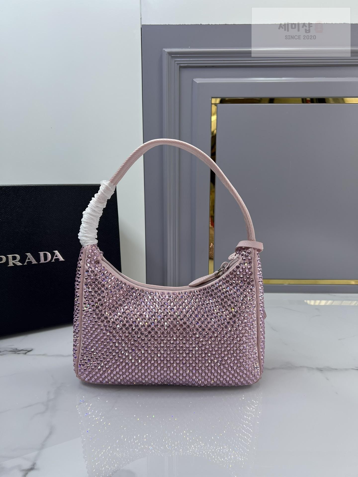 P R A D A Prada Rhinestones Re - Edition Soulder Bag 31번 이미지