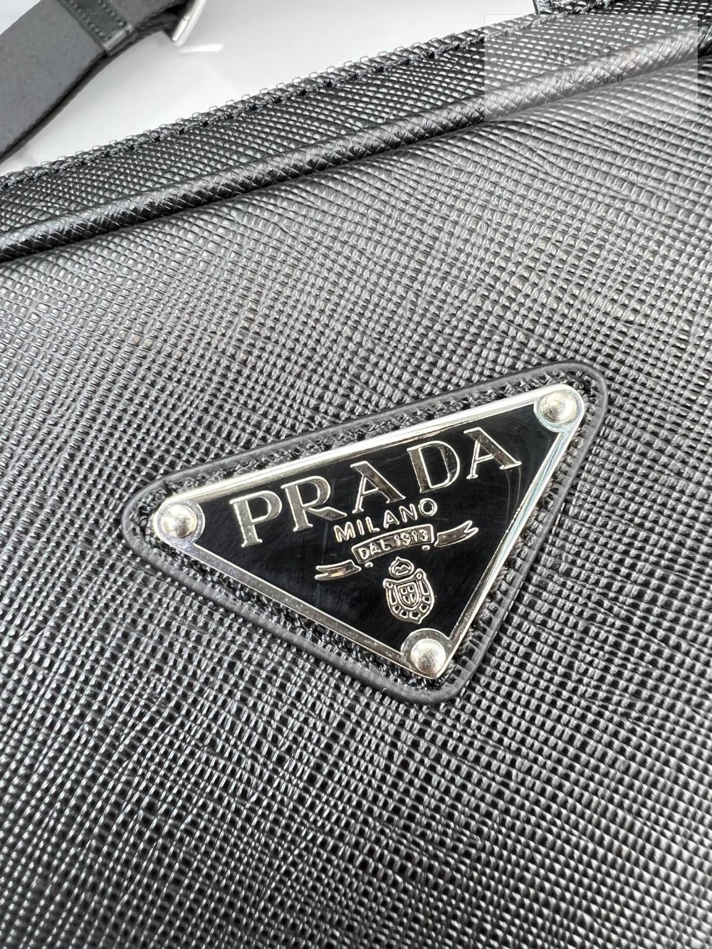 P R A D A 프라다 사피아노 레더 워크백 블랙 레플리카 3번 이미지 - Bag | 세미샵 레플리카 사이트
