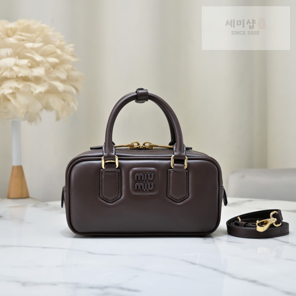 Miu Miu Miu Miu Arcadie Leather Regular Bag 24번 이미지