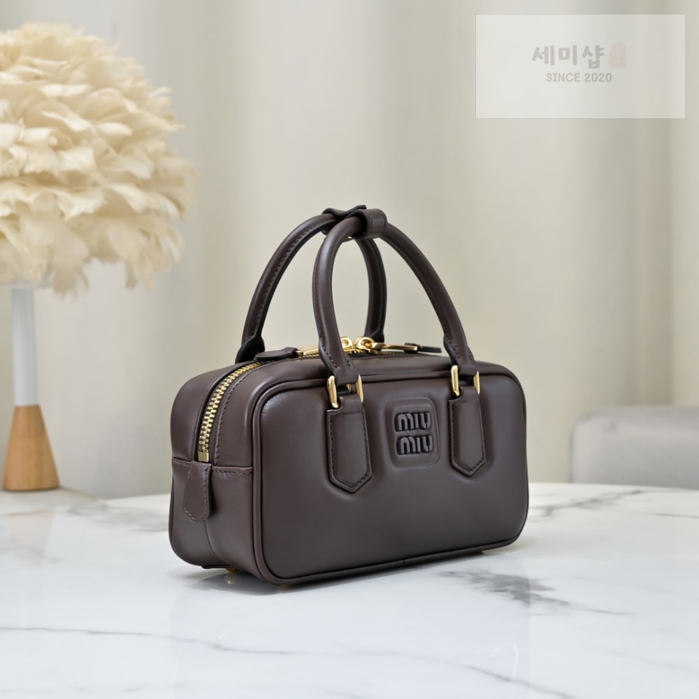 Miu Miu Miu Miu Arcadie Leather Regular Bag 26번 이미지