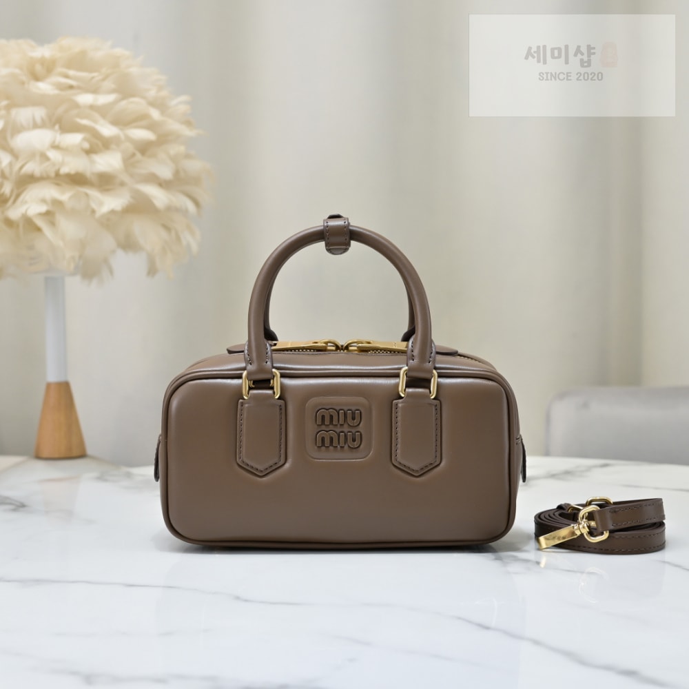 Miu Miu Miu Miu Arcadie Leather Regular Bag 33번 이미지