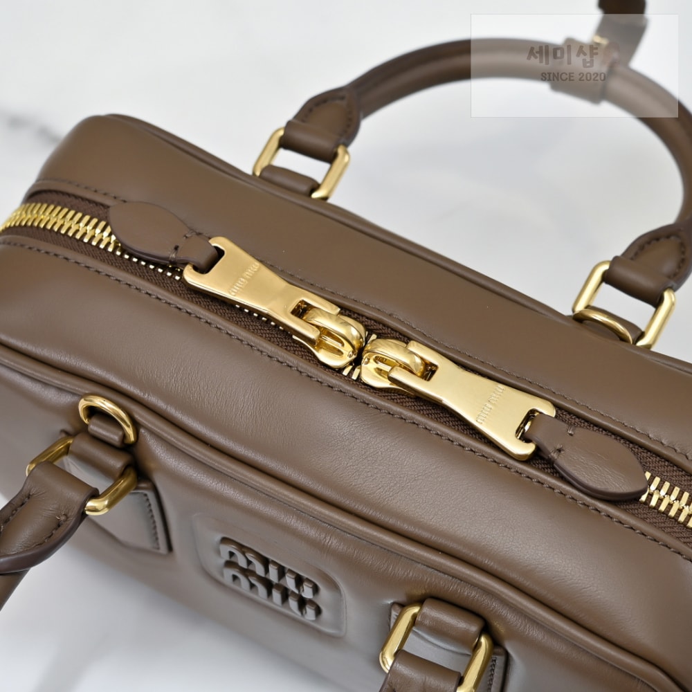 Miu Miu Miu Miu Arcadie Leather Regular Bag 37번 이미지