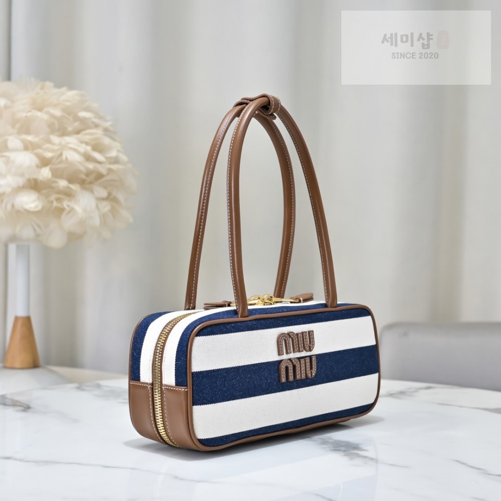 Miu Miu Miu Miu Beau Canvas And Leather Bag 2번 이미지