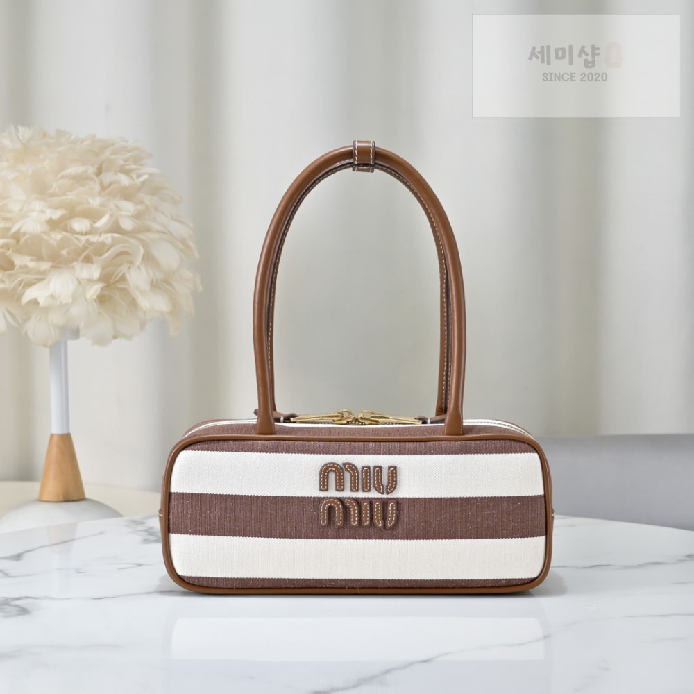 Miu Miu Miu Miu Beau Canvas And Leather Bag 1번 이미지