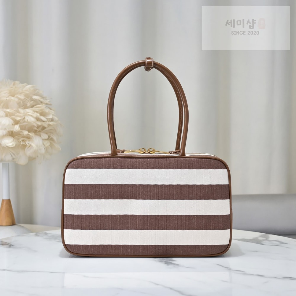 Miu Miu Miu Miu Beau Canvas And Leather Bag 1번 이미지