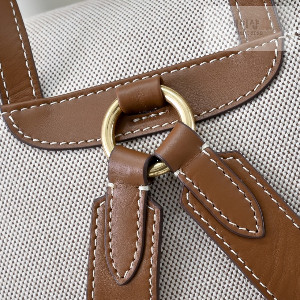 Miu Miu Miu Miu Canvas And Leather Backpack Bag 5번 이미지
